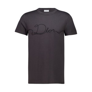 디올 자수 반소매 티셔츠, 그레이계열, S(KR 95)