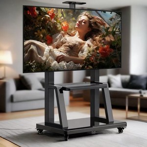 FANOBO 티 비 거 치대 tv거치대 32~75인치 티비스탠드적용 70KG 하중 이동식TV 이동식 tv 거치대