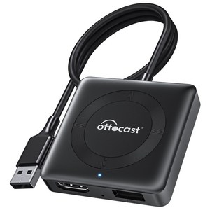 오토캐스트 무선 미러링 카플레이 앤 안드로이드 오토 TV스틱 HDMI 전용 어댑터 CAR TV MATE 4