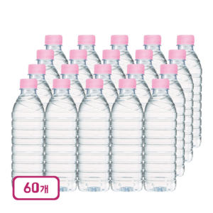 CRYSTAL 무라벨 생수, 500ml, 60개