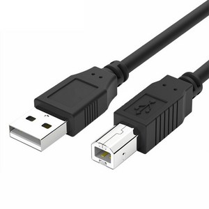 엠앤씨 프린터 복합기 연결선 삼성 앱손 캐논 HP 호환 케이블 USB 2.0 AB 1.4M/2.7M/5M 블랙