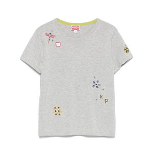 겐조 자수 코튼 티셔츠