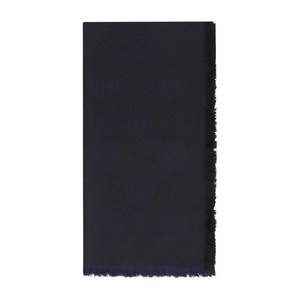 토리 버치 로고 패턴 프린지 에지 스카프