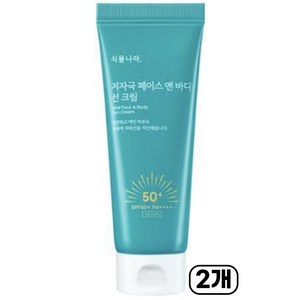 식물나라 산소수페이스앤바디 저자극 선크림 SPF50+ PA++++, 150mL  2개입, 2개, 150ml