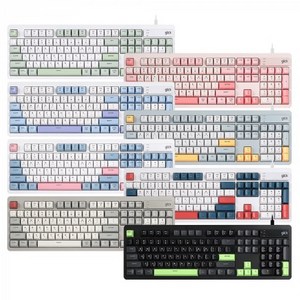 지클릭커 오피스프로 사일런스 M RGB 무소음 유선 키보드