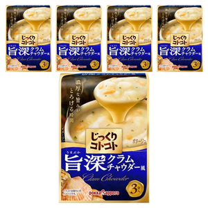 포카삿포로 짓쿠리 코토코토 깊고 진한 클램 차우더 3개입, 60.6g, 5개
