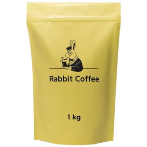 래빗커피 고소고소 블렌드 브라질 콜롬비아 인도 원두커피 원두콩 가성비 갓볶은 원두, 1kg, 홀빈(분쇄안함), 1개