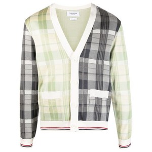 톰 브라운 체크 가디건