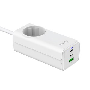 프리디 멀티탭 65W usb C타입 PD어댑터 GaN 3포트 멀티충전스테이션 PPS