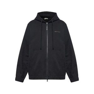몽클레르 로고 레더 후드 집업, 블랙계열, Standard XL(KR 104-185)