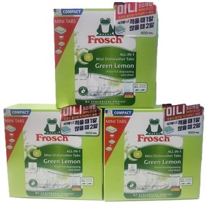 프로쉬 식기 세척기 세제 그린레몬 50p, 450g, 3개