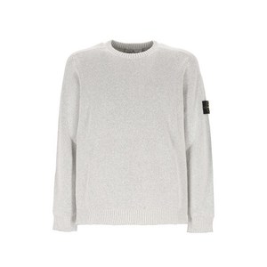 스톤 아일랜드 컴퍼스 로고 골지 스웨터, 그레이계열, Standard XL(KR 105)