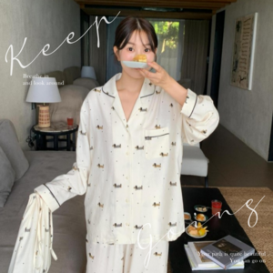 Lilioo 편안한 데일리 상하의 세트 파자마 잠옷