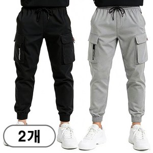 차쿠 남성 1+1 4계절 카고팬츠 기모바지 캐주얼 긴바지 작업복 바지 봄 여름 가을 겨울
