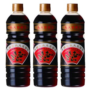 Choko 순 무라사키 본양조 통대두 간장, 1L, 3개