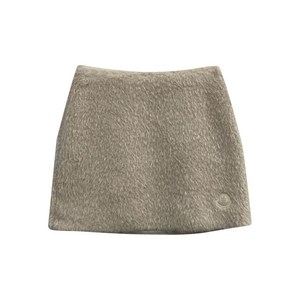 몽클레르 플러피 로고 패치 스커트, 베이지계열, Italy 42(KR 55)