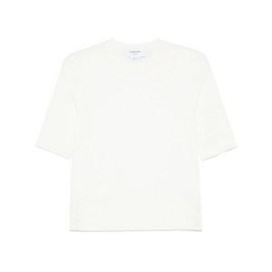 톰 브라운 4 바 스트라이프 페더 인타르시아 티셔츠, 화이트계열, Italy 38(KR 44)