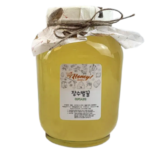 국내산 아카시아 꿀 100% 벌꿀 100프로 국산 꿀 2.4kg 장수벌꿀, 2.4kg, 1개