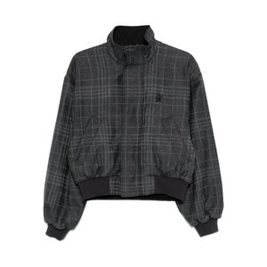 발렌시아가 체크 봄버 재킷