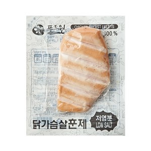 푸드원 냉장 훈제 닭가슴살 저염분, 100g, 60개