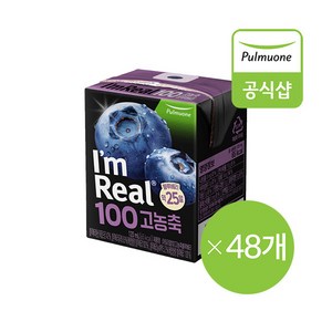 아임리얼100 고농축 블루베리 120ml x48팩(2), 120ml, 48개