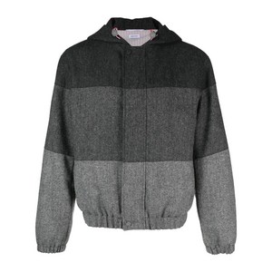 톰 브라운 컬러 블록 패널 패딩 재킷