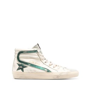 골든 구스 슬라이드 디스트레스드 하이탑 스니커즈, Italy 41(KR 270), 베이지계열