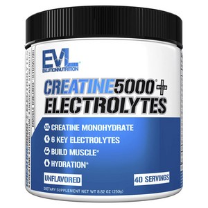 EVLUTIONNUTRITION 크레아틴5000 + 전해질 언플레이버드