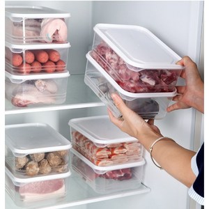 DIGIPIC 직사각 밀폐용기 다용도 냉동실 냉장고 정리용기 전자레인지 가열 가능