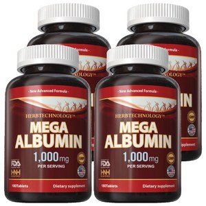 HNHusa 메가 알부민 1000mg 타블렛, 180정, 4개