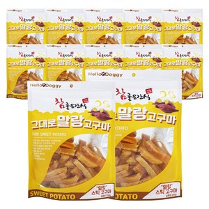 참좋은간식 강아지 그대로 말랑 고구마 스틱, 250g, 12개