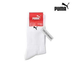 [푸마바디웨어] ◆ PUMA 데오드란트 스포츠 장목양말 3켤레 세트