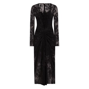 돌체앤가바나 레이스 긴소매 드레스, 블랙계열, Italy 48(KR 77)