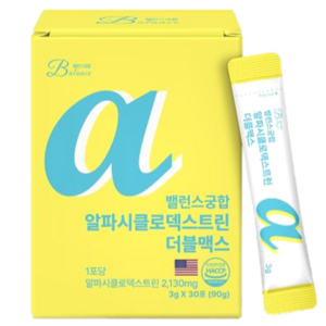 알파CD 분말 알파시클로덱스트린 밸런스궁합 알파 시디 사이클로덱스트린 난소화성말토덱스트린, 30회분, 1개