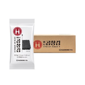 해농 24년 햇김 곱창김 미니도시락김, 2.2g, 240개