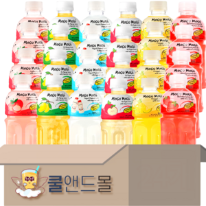 [쿨앤드몰] 모구모구 6가지맛(리치+망고+요거트+사과+파인애플+딸기), 320ml, 24개
