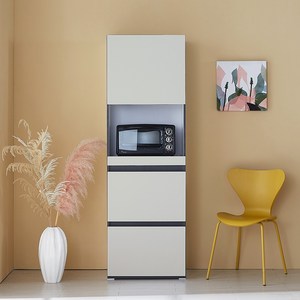 미자크 리버스 밥솥서랍수납장 / 주방수납장 비스포크 오브제 다용도 팬트리 수납장 속깊은 키큰 장 냉장고 틈새 600, 포그그레이+포그그레이