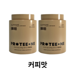 프로티원 단백질 쉐이크 커피맛 14회분, 2개, 490g