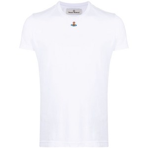 비비안웨스트우드 구체 로고 자수 티셔츠, 화이트계열, XL(KR 110)