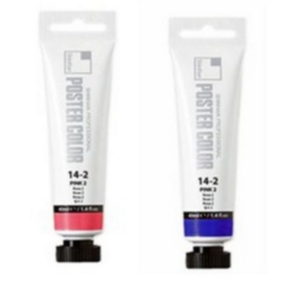 신한 전문가 포스터물감 튜브형 40ml (색상선택), 7 Poppy Red