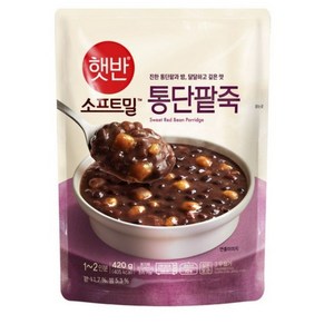 햇반 소프트밀 통단팥죽, 420g, 21개