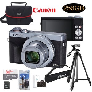 CANON POWERSHOT G7X MARK III+SD256GB+정품가방+삼각대+LCD보호필름+크리닝킷+SD리더기 고용량패키지