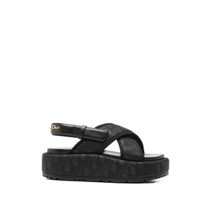 디올 디레인 플랫폼 샌들, IT 38(KR 250), 블랙계열