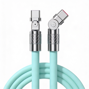 제이엘 120w 초고속 C to C 충전케이블 180도 회전 케이블