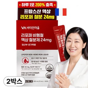 비타민마을 리포퍼 비헴철 액상 철분제 24mg 임산부 온가족 30포, 10ml, 60개