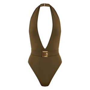 발망 로고 원피스 수영복, 그린계열, France 40(KR 66)