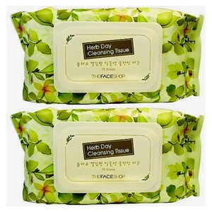 더페이스샵 허브데이 클렌징 티슈, 70매입, 2개