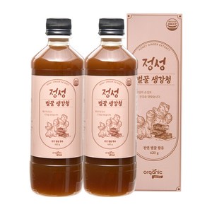 물 한방울 안들어간 진짜 국내산 100% 안동 생강 천연벌꿀 정성 생강청 원액 생강차, 620g, 1개입, 2개