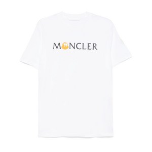 몽클레르 로고 프린트 티셔츠, 화이트계열, Standard L(KR 100-180)