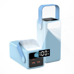 PIUJJA 대용량 고속충전 PD 22.5W QC 3.0 LED조명 차박용 멀티단자 캠핑용 보조배터리 50000mAh